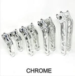 PULLBACK MOTORCYCLE RISERS USA MADE HEIGHTS/ COLORS / GOLD/ CHROME / BLACK