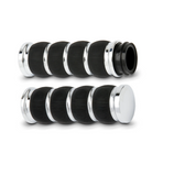 RINGLEADER MOTORCYCLE  GRIPS, CHROME OR BLACK