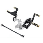 VINTAGE LINE FORWARD CONTROL FROM 1986 TO 1999 ALUMINUM & BRASS BLACK OR POLISHED / W BRASS