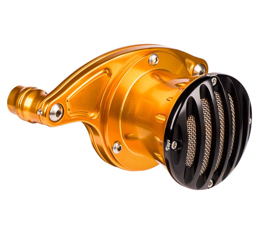 Velocity Stack Grill Design Gold Milwaukee 8 Engine – CUSTOM HARLEY ...