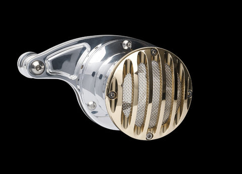 Velocity Stack Grill Design Polished Cap Brass Milwaukee 8 Engine