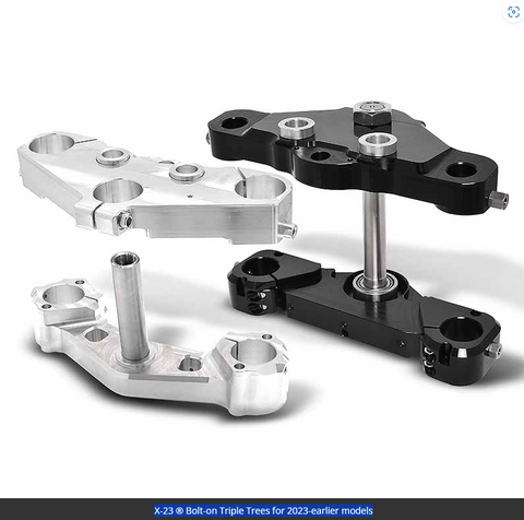 X-23 ® Bolt-on Triple Trees for 2023-earlier models