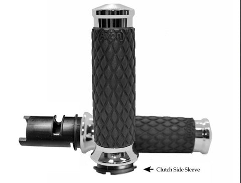 Diamond Contour Chrome Grips New for 23' & 24 Bikes