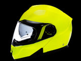 Daytona Glide Modular Motorcycle Helmet - DOT Approved, Bluetooth Ready Fluorescent Yellow