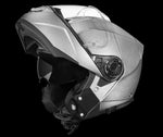 Daytona Glide Modular Motorcycle Helmet - DOT Approved, Bluetooth Ready / SILVER