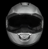 Daytona Glide Modular Motorcycle Helmet - DOT Approved, Bluetooth Ready / SILVER