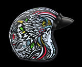 HELMETS WITH TRIBAL GRAPHICS/ OPEN FACE