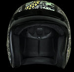 Motorcycle Helmet With Visor & Graphics - W/ Money