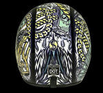 Motorcycle Helmet With Visor & Graphics - W/ Money