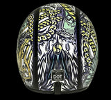 Motorcycle Helmet With Visor & Graphics - W/ Money