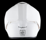 D.O.T. & ECE Daytona Viper- Hi-Gloss White Motorcycle Helmet