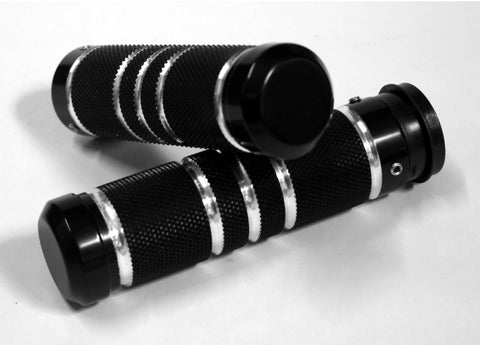Harley "Knurled Grooved" GRIPS, Fly-by-Wire, 2008-Up FLH ONLY