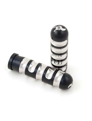 CLASSIC MOTORCYCLE GRIPS, BLACK 08 UP (THROTTLE BY WIRE)