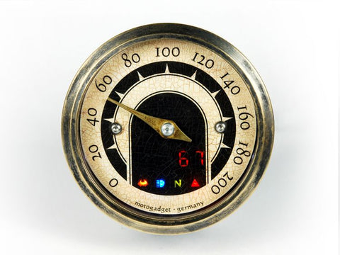 MOTORCYCLE VINTAGE MINI MOTOSCOPE GAUGE