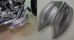 BAGGER FLOORBOARDS CHROME  DIAMOND HARLEY 86  & UP