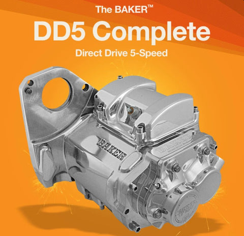 BAKER TOURING MODELS MOTORCYCLE  DD5: DIRECT DRIVE 5-SPEED COMPLETE TRANSMISSION