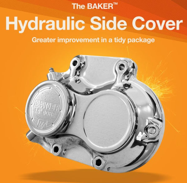 BAKER MOTORCYCLE TRANSMISSION HYDRAULIC SIDE COVER – CUSTOM