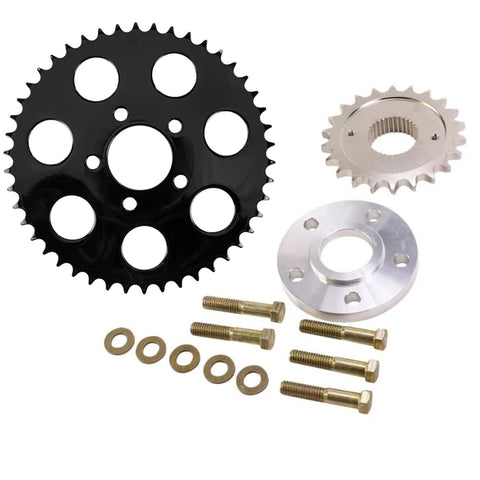 TARAZON Belt to Chain Conversion Kit for Harley Davidson 2009-Up Touring  Twin Cam and M8, Transmission Front Rear Sprocket