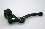 Black Chopper Style Cable Operated Clutch Lever Assembly