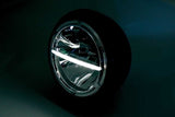 BLACK MOTORCYCLE LED HEADLIGHT 7 INCH