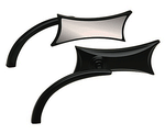 Custom Harley Mirrors 4-Point Mirror, Black