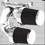 DUAL RUNNER STANDARD  VELOCITY STACK , BLACK OR CHROME