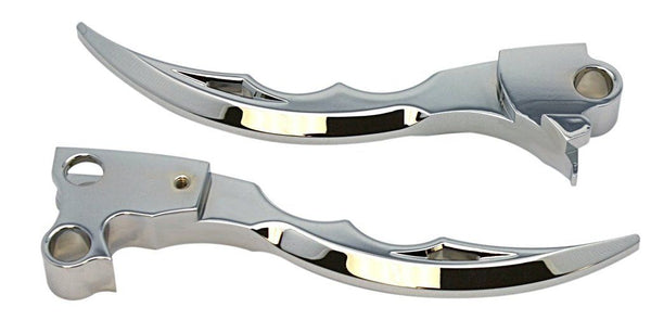 HARLEY SWITCH BLADE LEVER SET, CHROME 1996-2017 BIG TWIN, 1996-2003 XL