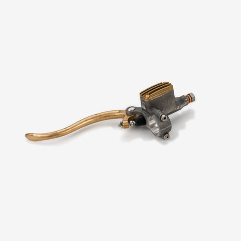 DELUXE LINE CLUTCH MASTER CYLINDER 14mm (9/16””) ALUMINUM & BRASS (raw)