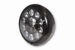 BLACK LED 7 INCH MOTORCYCLE HEADLIGHT