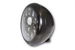 BLACK LED 7 INCH MOTORCYCLE HEADLIGHT