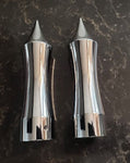 Spike Chrome Motorcycle Grips/ cable / for Harley, Honda & Yamaha / USA Made