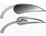 Teardrop Chrome Motorcycle Mirror Sold in Pairs