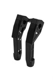 HARLEY RISERS High End Anodized Billet Black, Straight Risers or Pullback Risers
