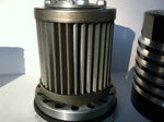 CUSTOM MOTORCYCLE OIL FILTER BLACK OR CHROME CLEANABLE USA MADE