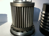 CUSTOM MOTORCYCLE OIL FILTER BLACK OR CHROME CLEANABLE USA MADE