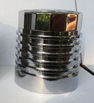 CUSTOM MOTORCYCLE OIL FILTER BLACK OR CHROME CLEANABLE USA MADE
